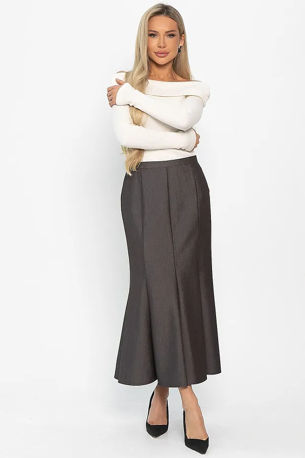 Юбка LADY TAIGA, коричневая - фото 2