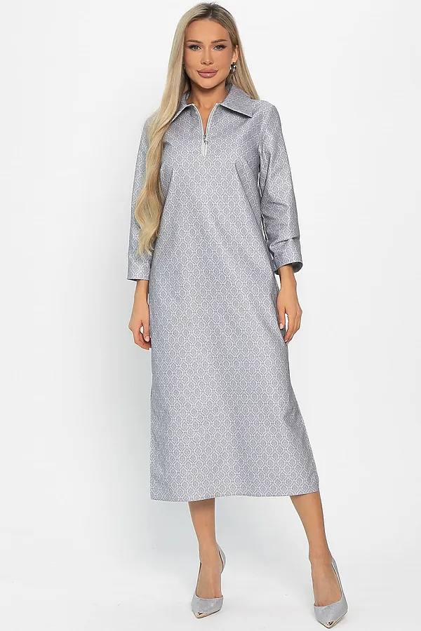 Платье LADY TAIGA, светло-серое - фото 2