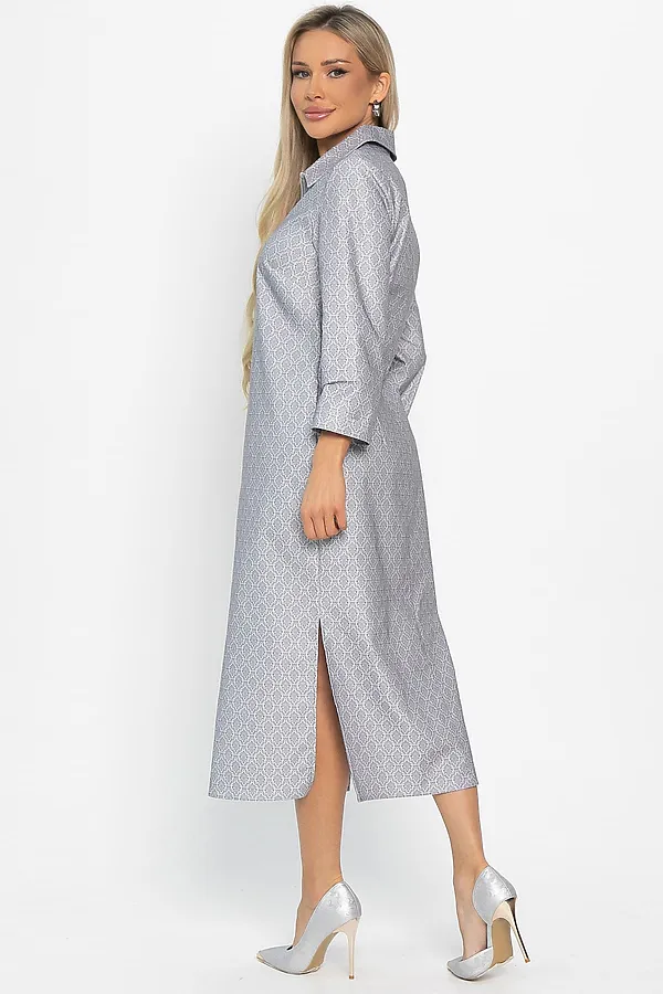 Платье LADY TAIGA, светло-серое - фото 2