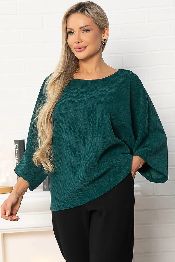 Блуза LADY TAIGA, изумруд - фото 2