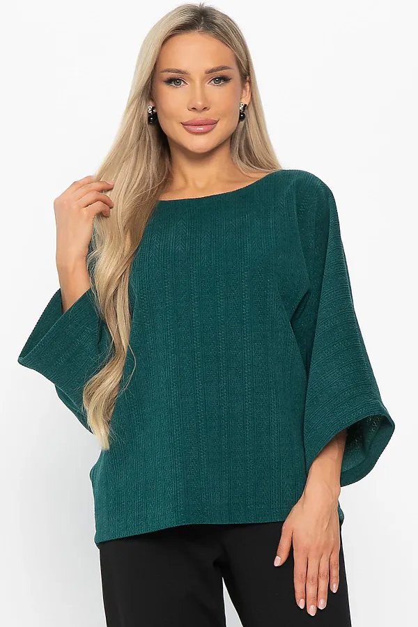 Блуза LADY TAIGA, изумруд - фото 2