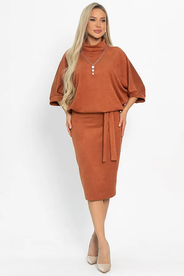 Платье LADY TAIGA, терракот - фото 2