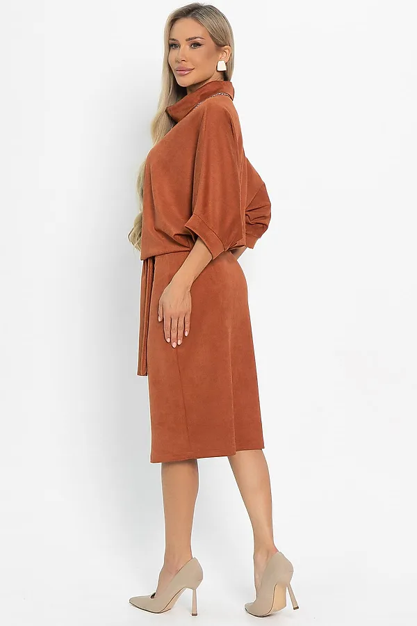 Платье LADY TAIGA, терракот - фото 2