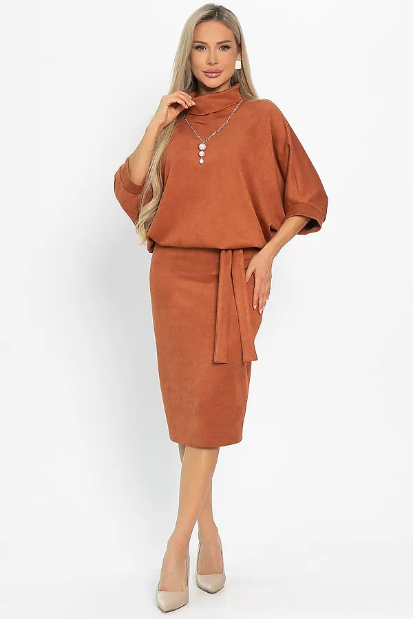 Платье LADY TAIGA, терракот - фото 2