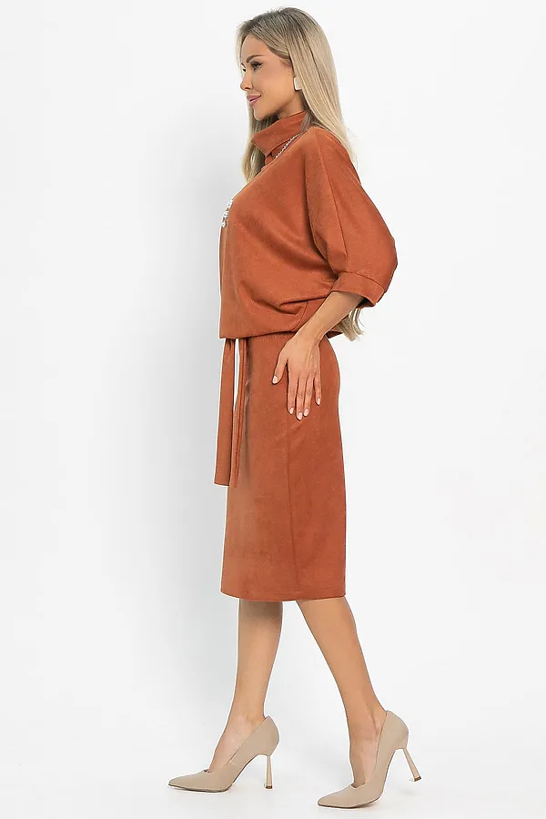 Платье LADY TAIGA, терракот - фото 2