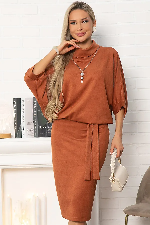 Платье LADY TAIGA, терракот - фото 2