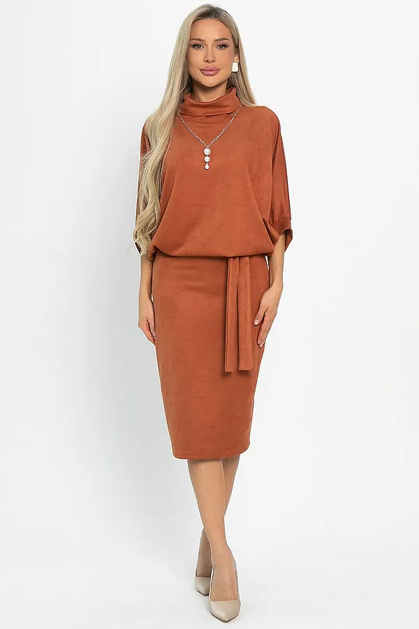Платье LADY TAIGA, терракот - фото 2