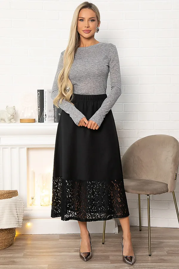 Юбка LADY TAIGA, черная - фото 2