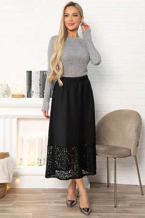 Юбка LADY TAIGA, черная - фото 2