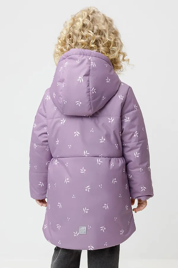 Куртка CROCKID, насыщенный виноград, мини цветы - фото 2