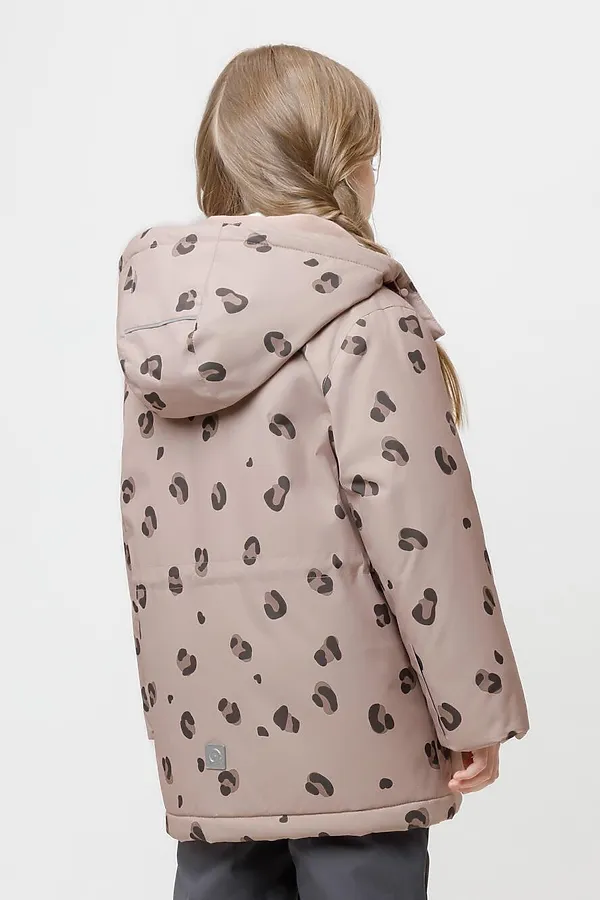 Куртка CROCKID, кофе с молоком, леопард - фото 2