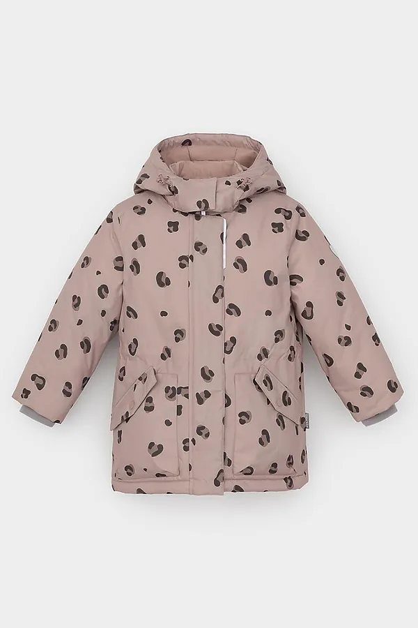 Куртка CROCKID, кофе с молоком, леопард - фото 2