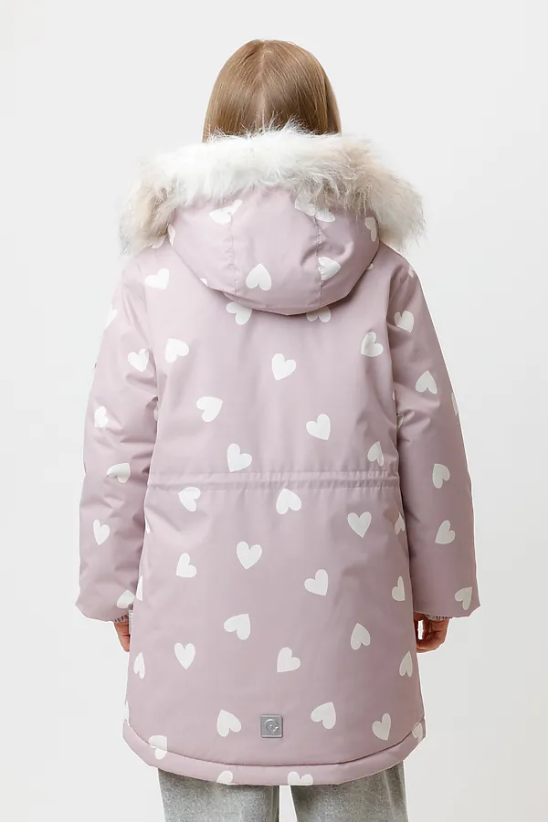 Куртка CROCKID, кофейная роза, красивые сердца - фото 2
