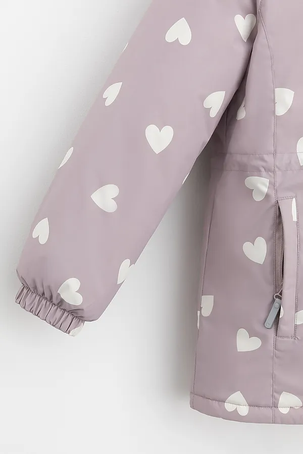 Куртка CROCKID, кофейная роза, красивые сердца - фото 2