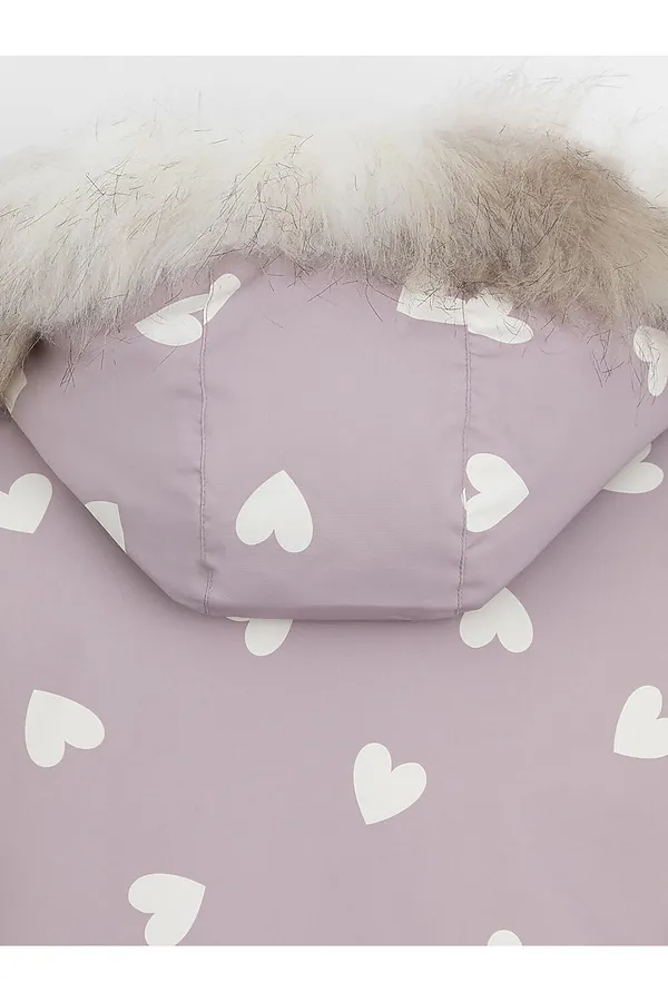 Куртка CROCKID, кофейная роза, красивые сердца - фото 2