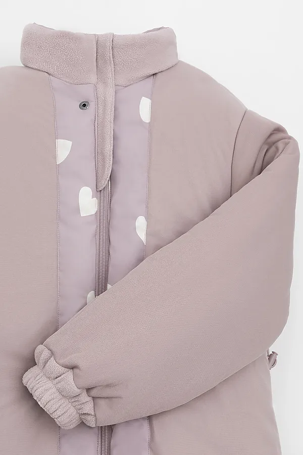 Куртка CROCKID, кофейная роза, красивые сердца - фото 2