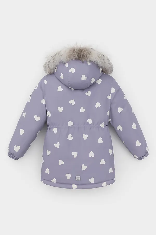 Куртка CROCKID, сиреневый, красивые сердца - фото 2
