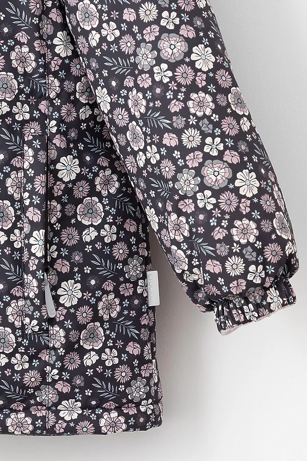 Куртка CROCKID, графит, маленькие цветы и листья - фото 2