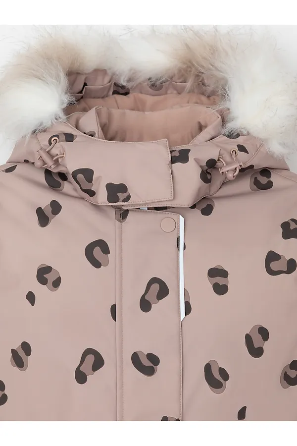 Куртка CROCKID, кофе с молоком, леопард - фото 2