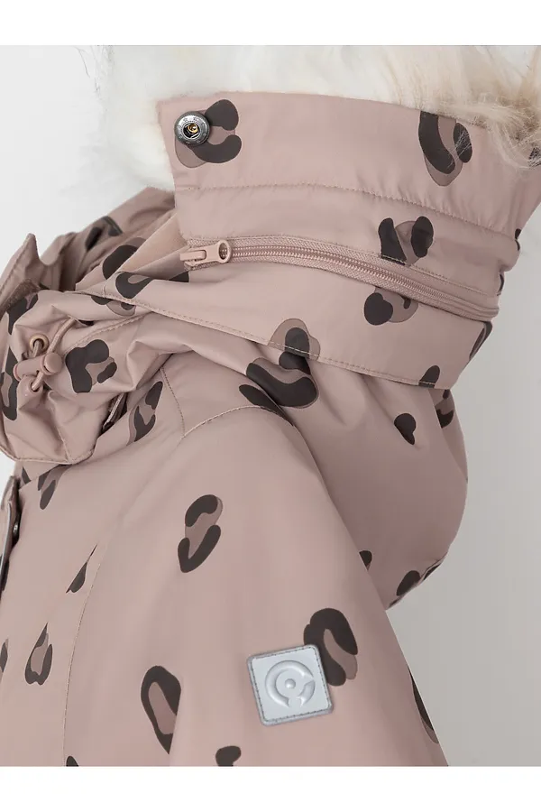 Куртка CROCKID, кофе с молоком, леопард - фото 2