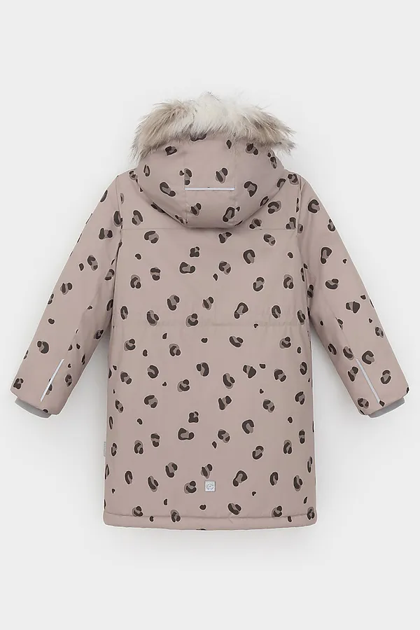 Куртка CROCKID, кофе с молоком, леопард - фото 2