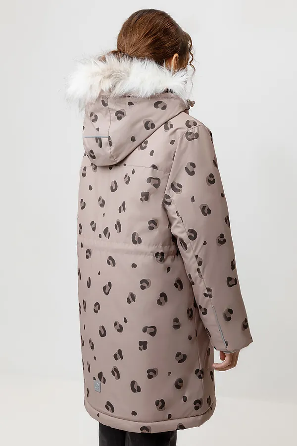 Куртка CROCKID, кофе с молоком, леопард - фото 2