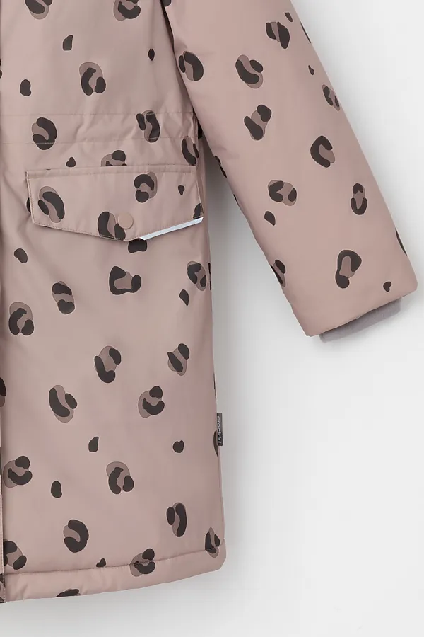 Куртка CROCKID, кофе с молоком, леопард - фото 2