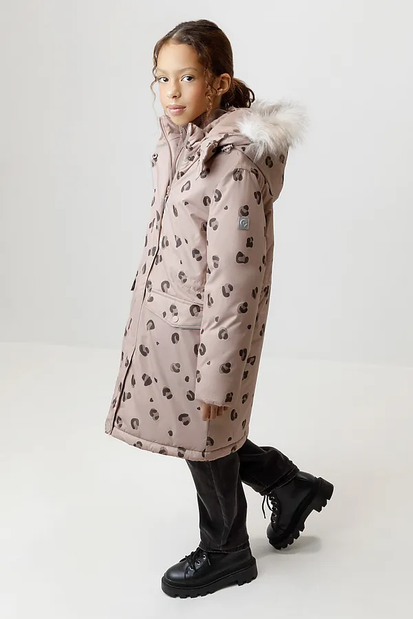 Куртка CROCKID, кофе с молоком, леопард - фото 2