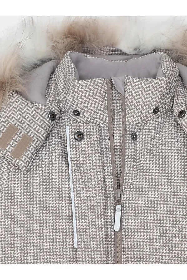 Куртка CROCKID, матовый беж, маленькая гусиная лапка - фото 2