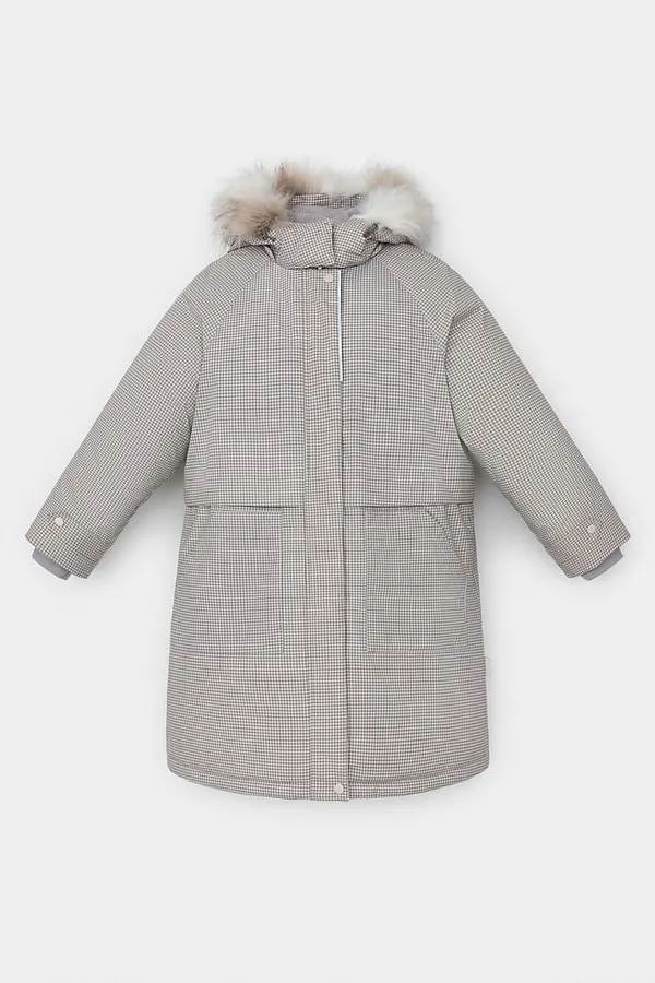 Куртка CROCKID, матовый беж, маленькая гусиная лапка - фото 2