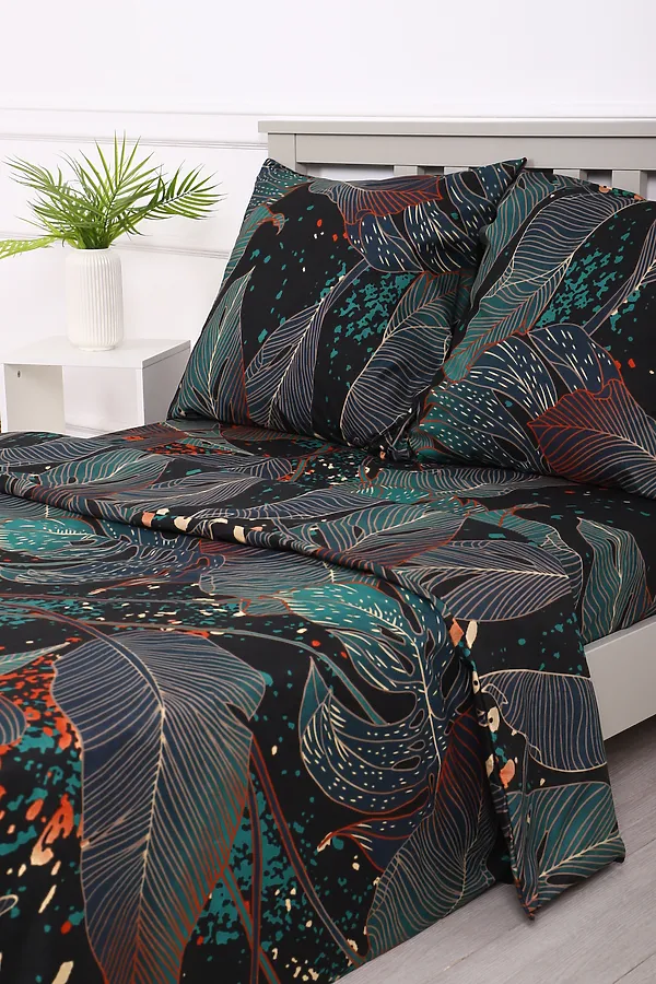 КПБ Черное Зеленое полисатин НАТАЛИ, в ассортименте - фото 2