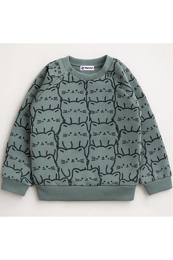 Толстовка футер 2х нитка начес YOULALA, синий - фото 2