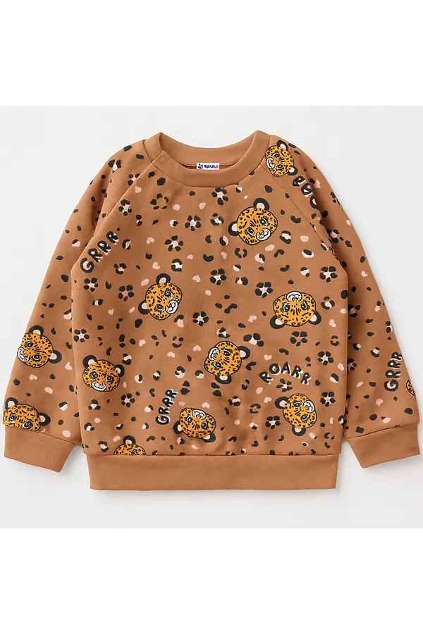 Толстовка футер 2х нитка начес YOULALA, коричневый - фото 2