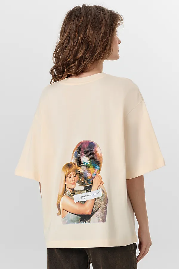 Футболка MARK FORMELLE, сливочное масло +печать1 - фото 2