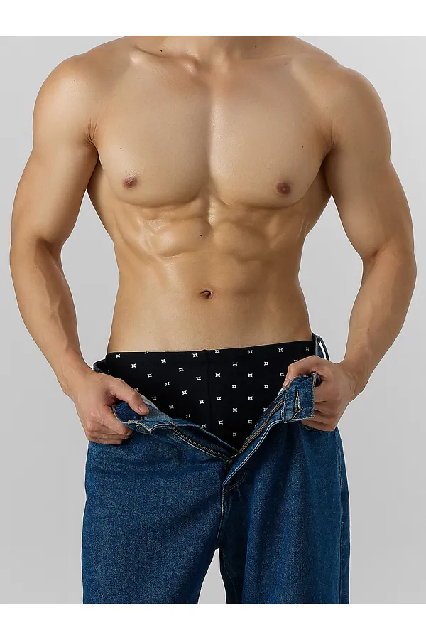 Трусы MARK FORMELLE, квадраты на черном1 - фото 2