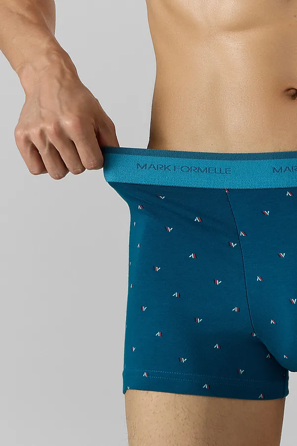 Трусы MARK FORMELLE, узор на сине -бирюзовом - фото 2