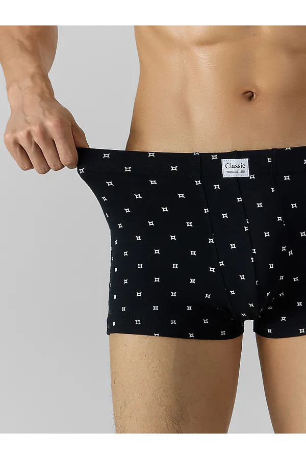 Трусы MARK FORMELLE, квадраты на черном - фото 2