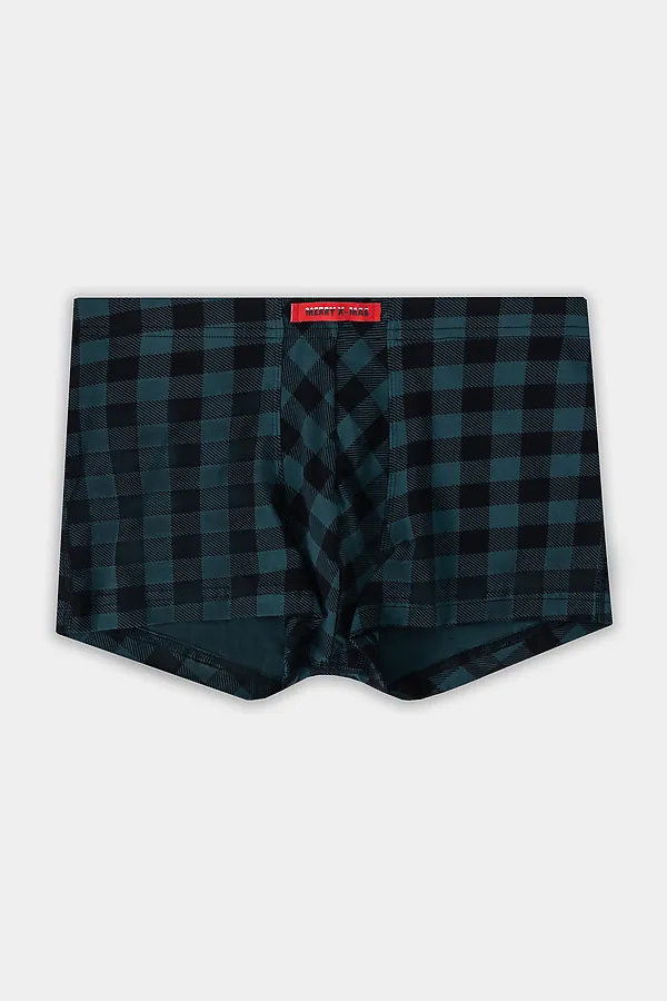 Трусы MARK FORMELLE, черная клетка на зеленом - фото 2