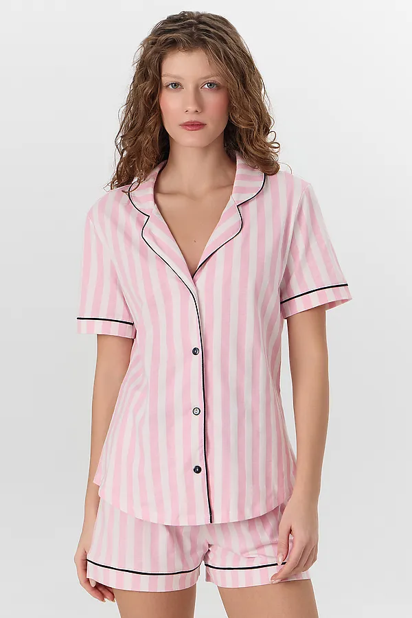 Пижама MARK FORMELLE, розовая полоска - фото 2