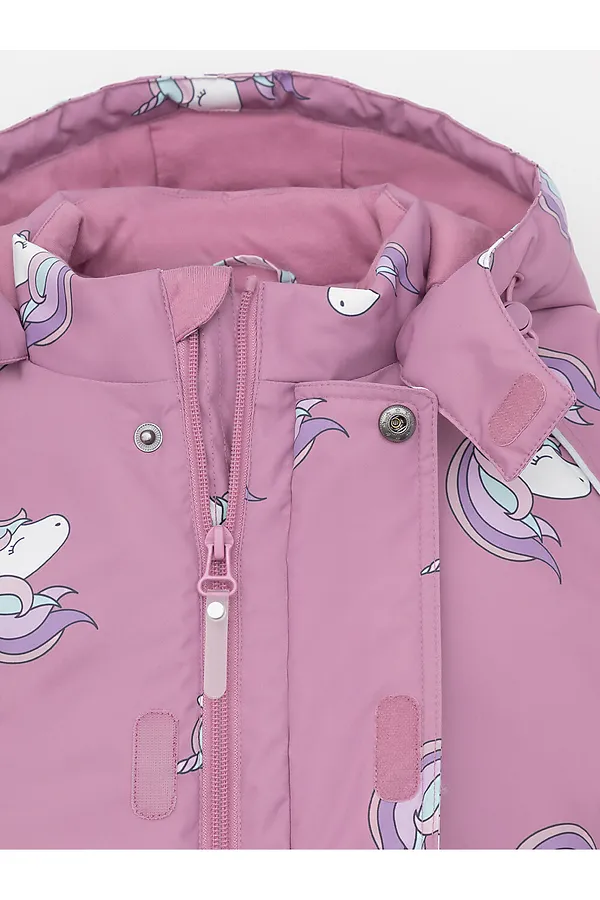 Комбинезон CROCKID, дымчато-розовый, маленькие единороги - фото 2