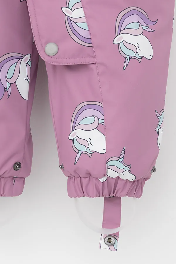 Комбинезон CROCKID, дымчато-розовый, маленькие единороги - фото 2