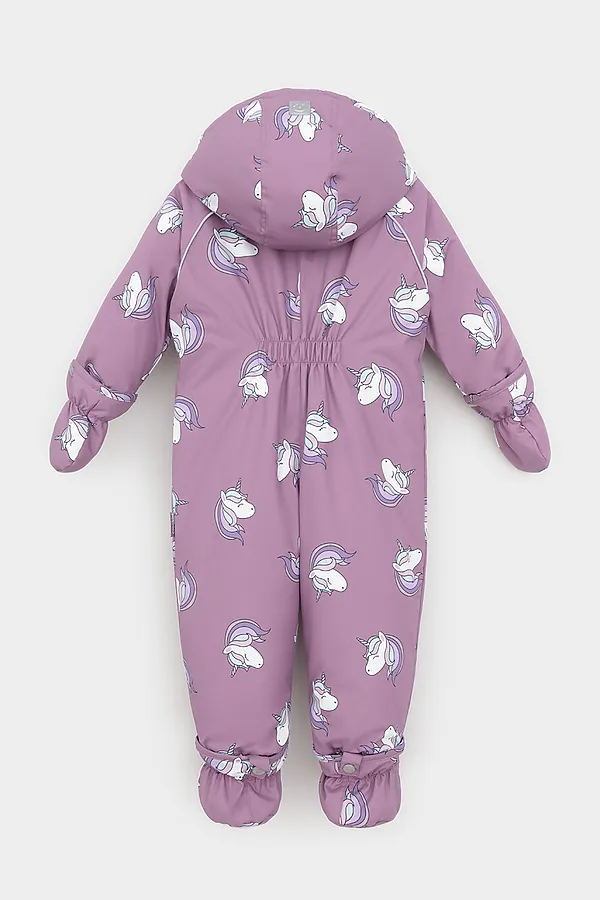 Комбинезон CROCKID, дымчато-розовый, маленькие единороги - фото 2