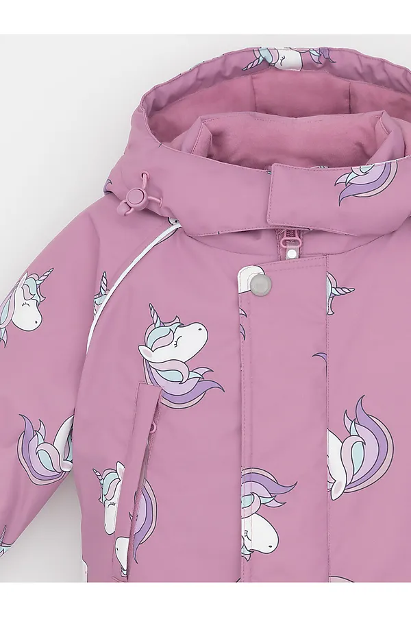 Комбинезон CROCKID, дымчато-розовый, маленькие единороги - фото 2