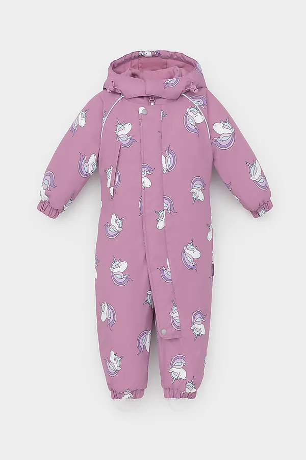 Комбинезон CROCKID, дымчато-розовый, маленькие единороги - фото 2