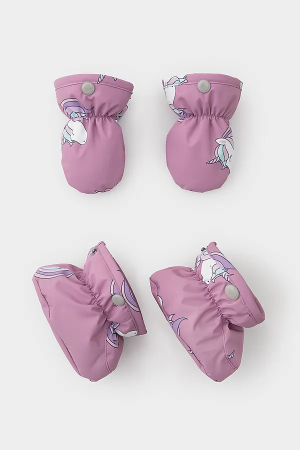 Комбинезон CROCKID, дымчато-розовый, маленькие единороги - фото 2