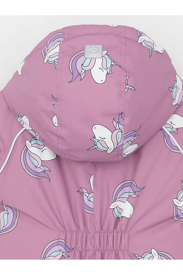 Комбинезон CROCKID, дымчато-розовый, маленькие единороги - фото 2