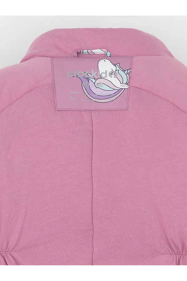 Комбинезон CROCKID, дымчато-розовый, маленькие единороги - фото 2