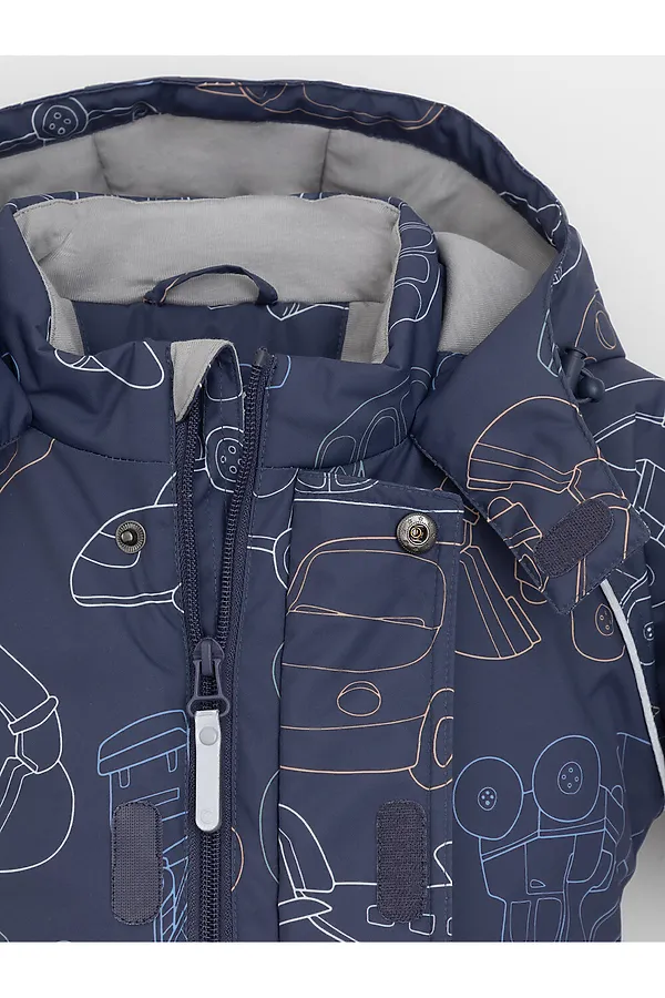 Комбинезон CROCKID, синий, игрушечный транспорт - фото 2