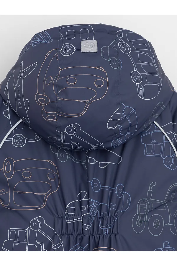 Комбинезон CROCKID, синий, игрушечный транспорт - фото 2