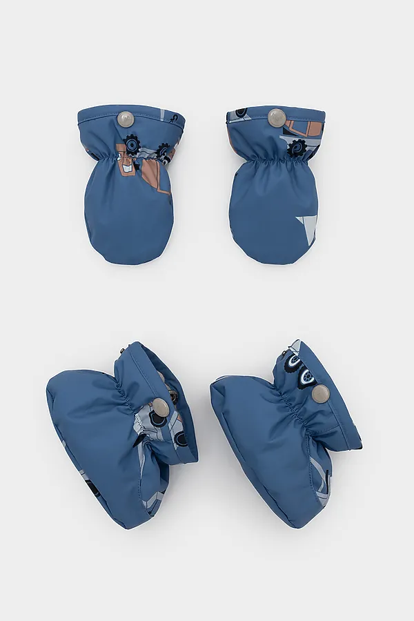 Комбинезон CROCKID, голубой, строительная техника - фото 2